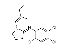 1-[(E)-2-methylbut-1-enyl]-N-(2,4,5-trichlorophenyl)pyrrolidin-2-imine Structure