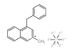 4-benzyl-2-methylisoquinolin-2-ium hexafluorophosphate(V) Structure