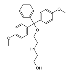 2-[2-[bis(4-methoxyphenyl)-phenylmethoxy]ethylamino]ethanol Structure