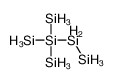 disilanyl(trisilyl)silane Structure