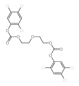 2-[2-(2,4,5-trichlorophenoxy)carbonyloxyethoxy]ethyl (2,4,5-trichlorophenyl) carbonate结构式