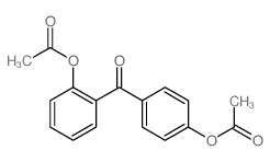 [2-(4-acetyloxybenzoyl)phenyl] acetate structure