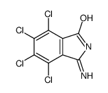 2,3-Dihydro-4,5,6,7-tetrachloro-3-imino-1H-isoindole-1-one Structure