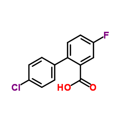 4'-Chloro-4-fluoro-2-biphenylcarboxylic acid Structure