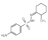 4-amino-N-[(2-methylcyclohexylidene)amino]benzenesulfonamide结构式