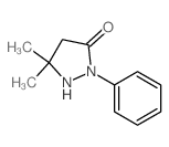 3-Pyrazolidinone,5,5-dimethyl-2-phenyl-结构式