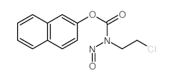 naphthalen-2-yl N-(2-chloroethyl)-N-nitroso-carbamate structure