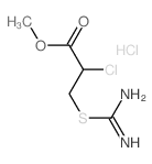 Propanoic acid,3-[(aminoiminomethyl)thio]-2-chloro-, methyl ester, hydrochloride (1:1) picture