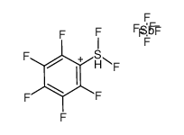 pentafluorophenyldifluorosulfonium hexafluoroantimonate Structure