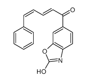 6-[(2E,4E)-5-phenylpenta-2,4-dienoyl]-3H-1,3-benzoxazol-2-one结构式