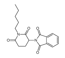 2-(2,6-dioxo-1-pentylpiperidin-3-yl)isoindole-1,3-dione Structure