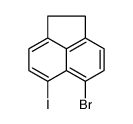 5-Bromo-1,2-dihydro-6-iodoacenaphthylene结构式