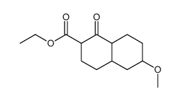 ethyl 6-methoxy-1-oxo-3,4,4a,5,6,7,8,8a-octahydro-2H-naphthalene-2-carboxylate Structure