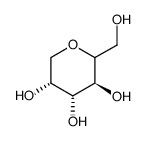 (3S,4R,5R)-2-(hydroxymethyl)tetrahydro-2H-pyran-3,4,5-triol Structure