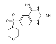 6-morpholin-4-ylsulfonylquinazoline-2,4-diamine结构式