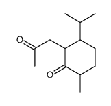 6-Methyl-3-(1-methylethyl)-2-(2-oxopropyl)cyclohexanone结构式