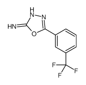 5-(3-(TRIFLUOROMETHYL)PHENYL)-1,3,4-OXADIAZOL-2-AMINE结构式