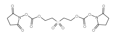 Carbonic acid,C,C'-(sulfonyldi-2,1-ethanediyl) C,C'-bis(2,5-dioxo-1-pyrrolidinyl) ester structure