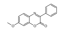 7-METHOXY-3-PHENYL-2H-BENZO[B][1,4]OXAZIN-2-ONE结构式
