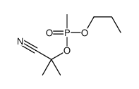 2-methyl-2-[methyl(propoxy)phosphoryl]oxypropanenitrile Structure