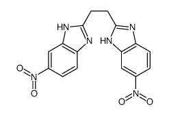 6-nitro-2-[2-(6-nitro-1H-benzimidazol-2-yl)ethyl]-1H-benzimidazole结构式