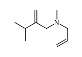 N,3-dimethyl-2-methylidene-N-prop-2-enylbutan-1-amine结构式