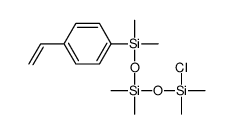 chloro-[[(4-ethenylphenyl)-dimethylsilyl]oxy-dimethylsilyl]oxy-dimethylsilane结构式