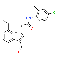 1H-Indole-1-acetamide,N-(4-chloro-2-methylphenyl)-7-ethyl-3-formyl-(9CI)结构式