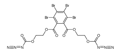 bis(β-azidoformyloxyethyl)tetrabromophthalate Structure
