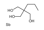 4-propyl-2,6,7-trioxa-1-stibabicyclo[2.2.2]octane Structure