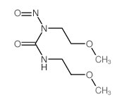 1,3-bis(2-methoxyethyl)-1-nitroso-urea structure