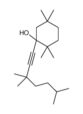2,2,5,5-tetramethyl-1-(3,3,6-trimethylhept-1-ynyl)cyclohexan-1-ol结构式