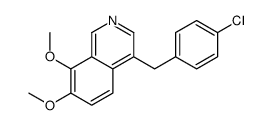 4-[(4-chlorophenyl)methyl]-7,8-dimethoxyisoquinoline Structure