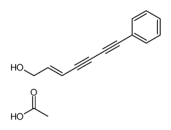 acetic acid,7-phenylhept-2-en-4,6-diyn-1-ol结构式