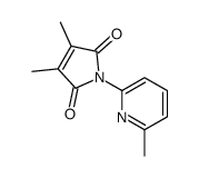3,4-dimethyl-1-(6-methylpyridin-2-yl)pyrrole-2,5-dione结构式