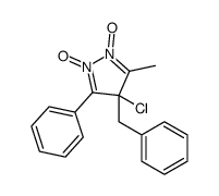 4-benzyl-4-chloro-3-methyl-1,2-dioxido-5-phenylpyrazole-1,2-diium Structure