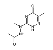 3-(N'-acetyl-N-methyl-hydrazino)-6-methyl-4H-[1,2,4]triazin-5-one Structure