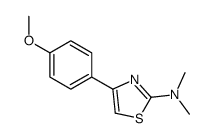 4-(4-methoxyphenyl)-N,N-dimethyl-1,3-thiazol-2-amine Structure