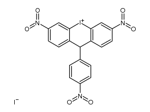 3,7-dinitro-10-(4-nitro-phenyl)-10H-dibenzo[b,e]iodininium, iodide结构式