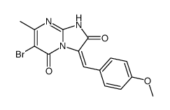 6-bromo-3-(4-methoxy-benzylidene)-7-methyl-1H-imidazo[1,2-a]pyrimidine-2,5-dione结构式
