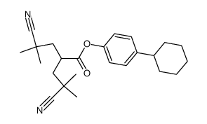 4-Cyclohexylphenyl-<4-cyano-2-(2-cyano-2-methyl-1-propyl)-4-methyl>valerianat Structure
