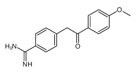 4-[2-(4-methoxyphenyl)-2-oxoethyl]benzenecarboximidamide Structure