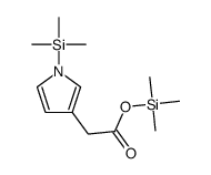 trimethylsilyl 2-(1-trimethylsilylpyrrol-3-yl)acetate Structure