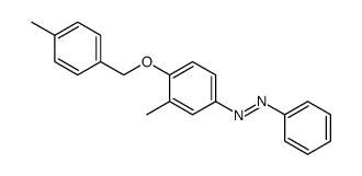 [3-methyl-4-[(4-methylphenyl)methoxy]phenyl]-phenyldiazene Structure