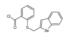 2-(1-benzoselenophen-2-ylmethylsulfanyl)benzoyl chloride结构式