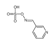 (pyridin-3-ylmethylideneamino) hydrogen sulfate Structure