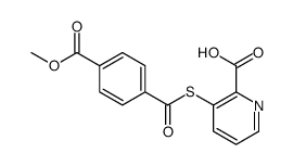 3-(4-methoxycarbonylbenzoyl)sulfanylpyridine-2-carboxylic acid Structure