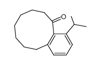 4-Isopropyl-7,8,9,10,11,12-hexahydro-6H-benzocyclodecen-5-one结构式