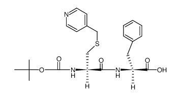 Boc-Cys(S-<4>picolyl)-Phe结构式