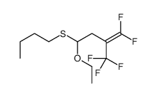 4-butylsulfanyl-4-ethoxy-1,1-difluoro-2-(trifluoromethyl)but-1-ene结构式